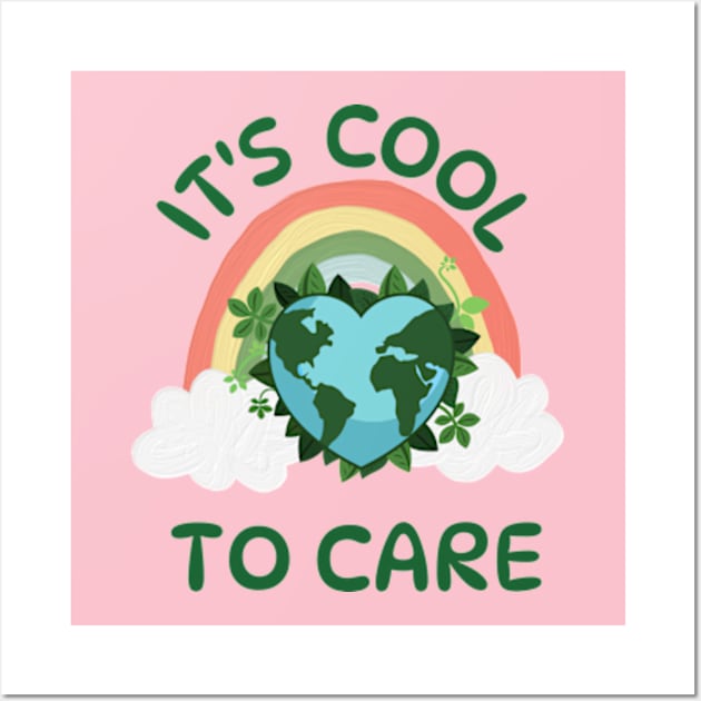 happy funny  earth day 2024 gift april 22 Cute Teacher  Lover Rainbow Wall Art by graphicaesthetic ✅